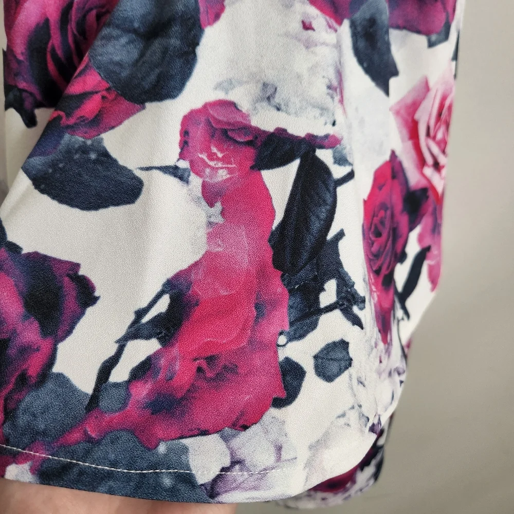 *SOLD* LULU'S | peplum strappy rose dress white pink sz XS - Picture 4 of 4